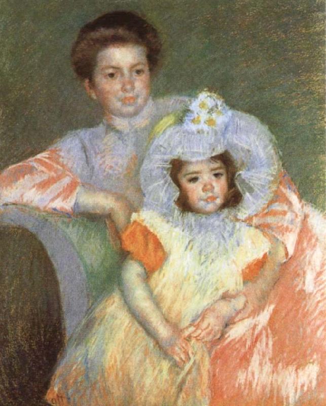 Mary Cassatt Reine Lefebvre and Margot